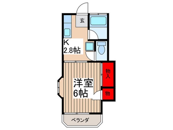 リバ－サイドサカモトの物件間取画像